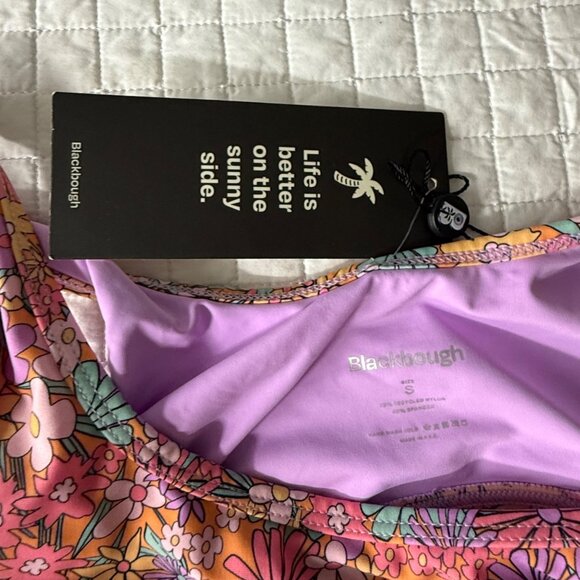 Blackbough Womens Floral Bikini Top S - Picture 4 of 7